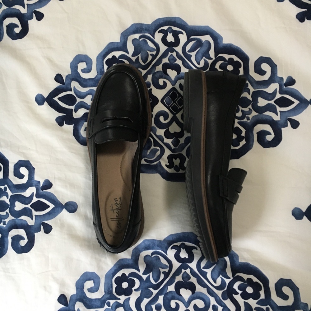 Clarks Ultimate Comfort Loafers Black Size 7